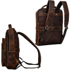 damen rucksack elegant braun