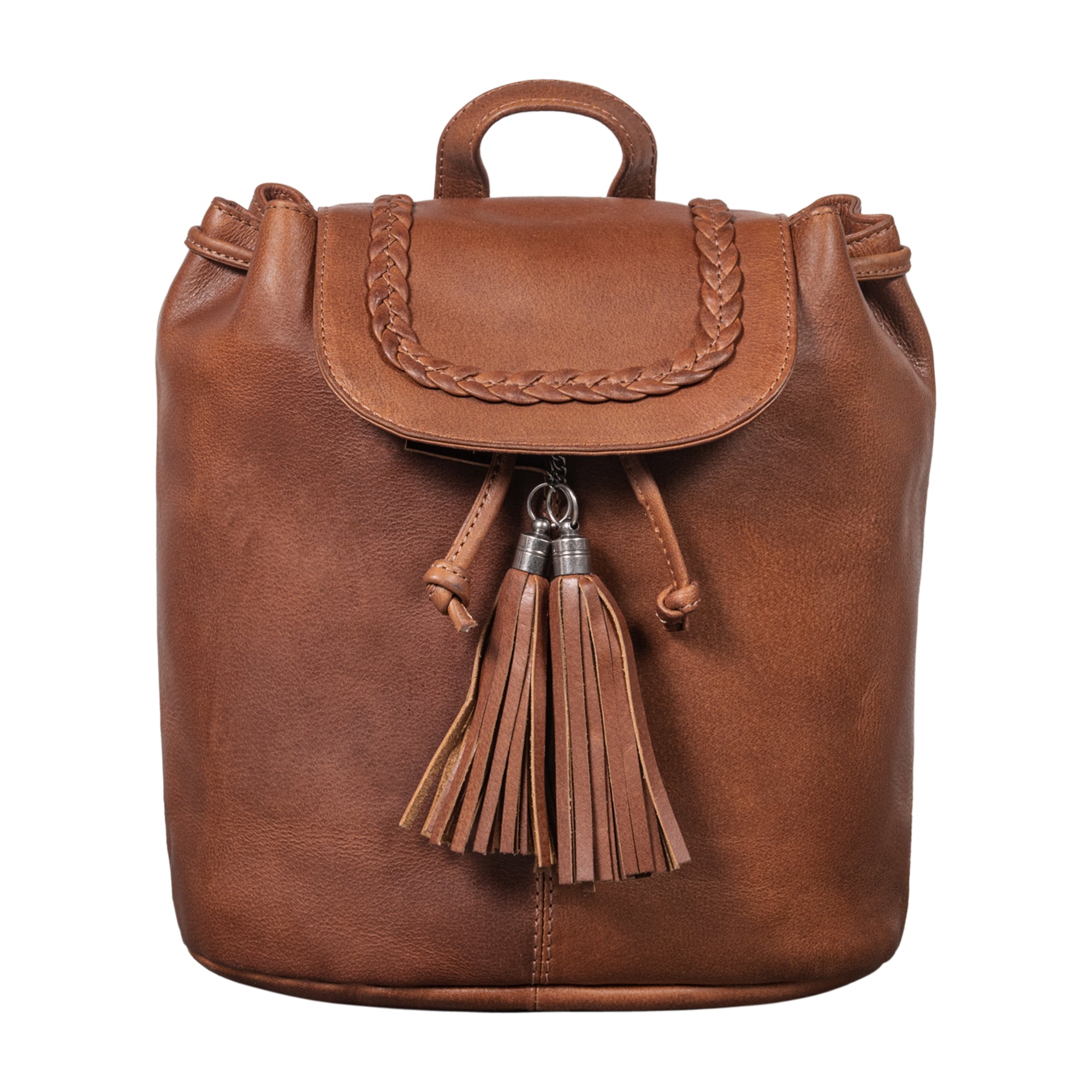 Lederrucksack modern leder braun
