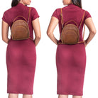 Business rucksack leder damen braun