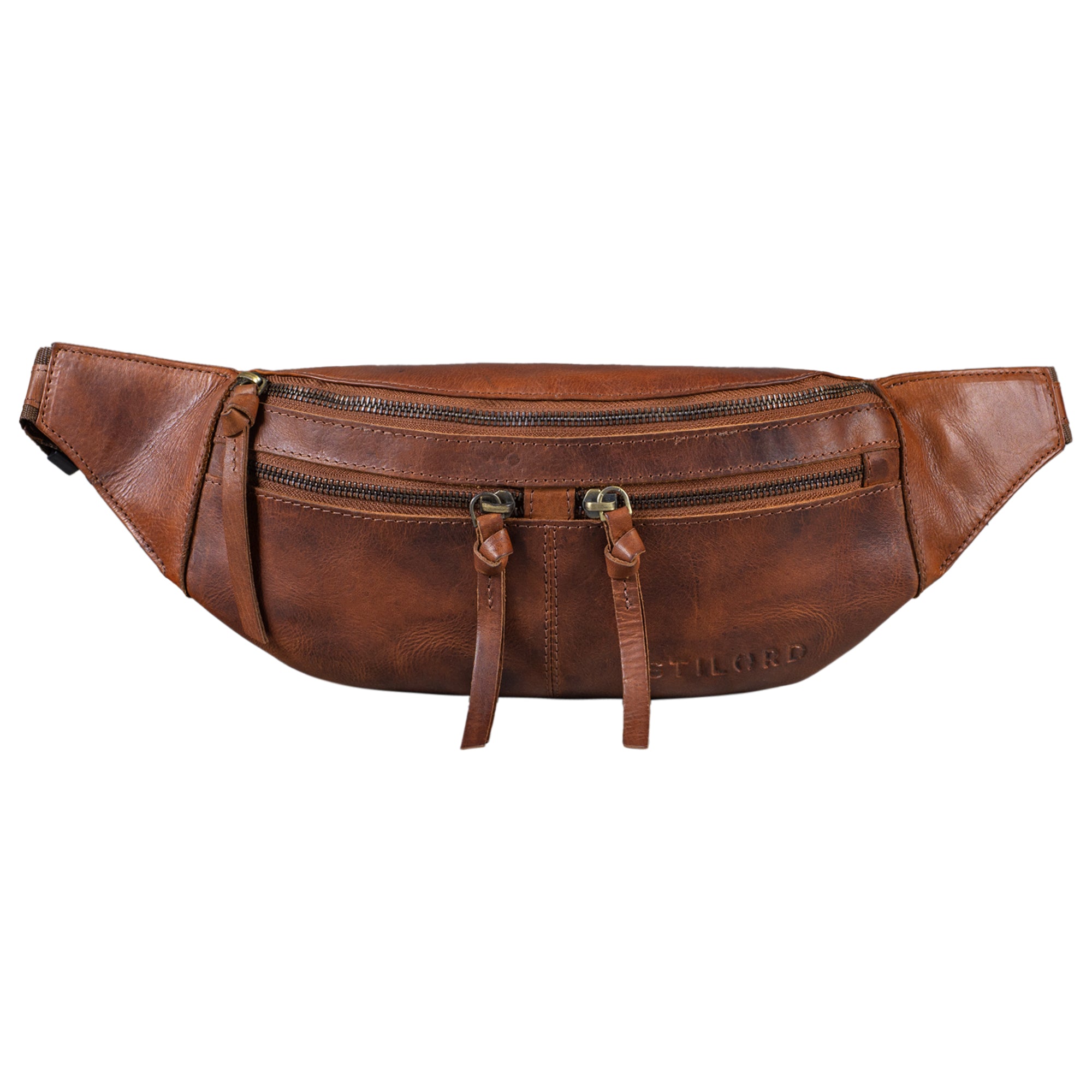 Vintage Leder Bauchtasche echtes Leder 