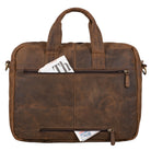 Braune Arbeitstasche Leder Vintage
