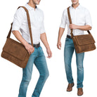 Große Schultertasche Herren