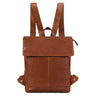 "Charlie" Vintage Skórzany Plecak Brązowy Średni Daypack Damski