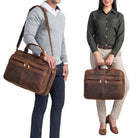 Braune Lehrertasche  Leder groß