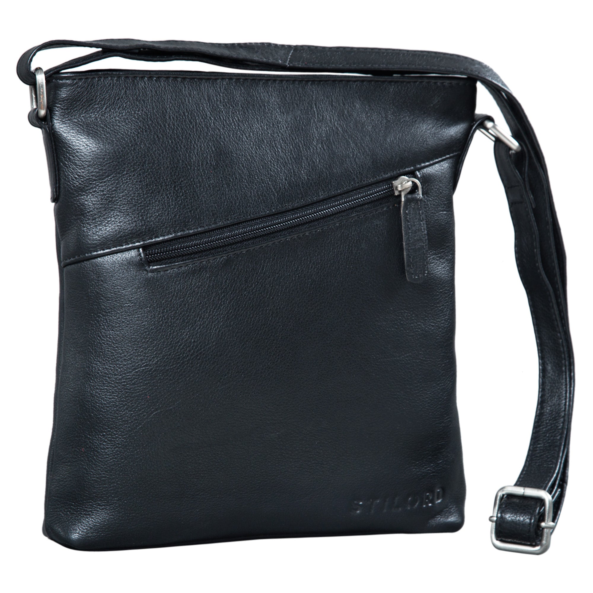 Vintage Handtasche Damen Leder schwarz
