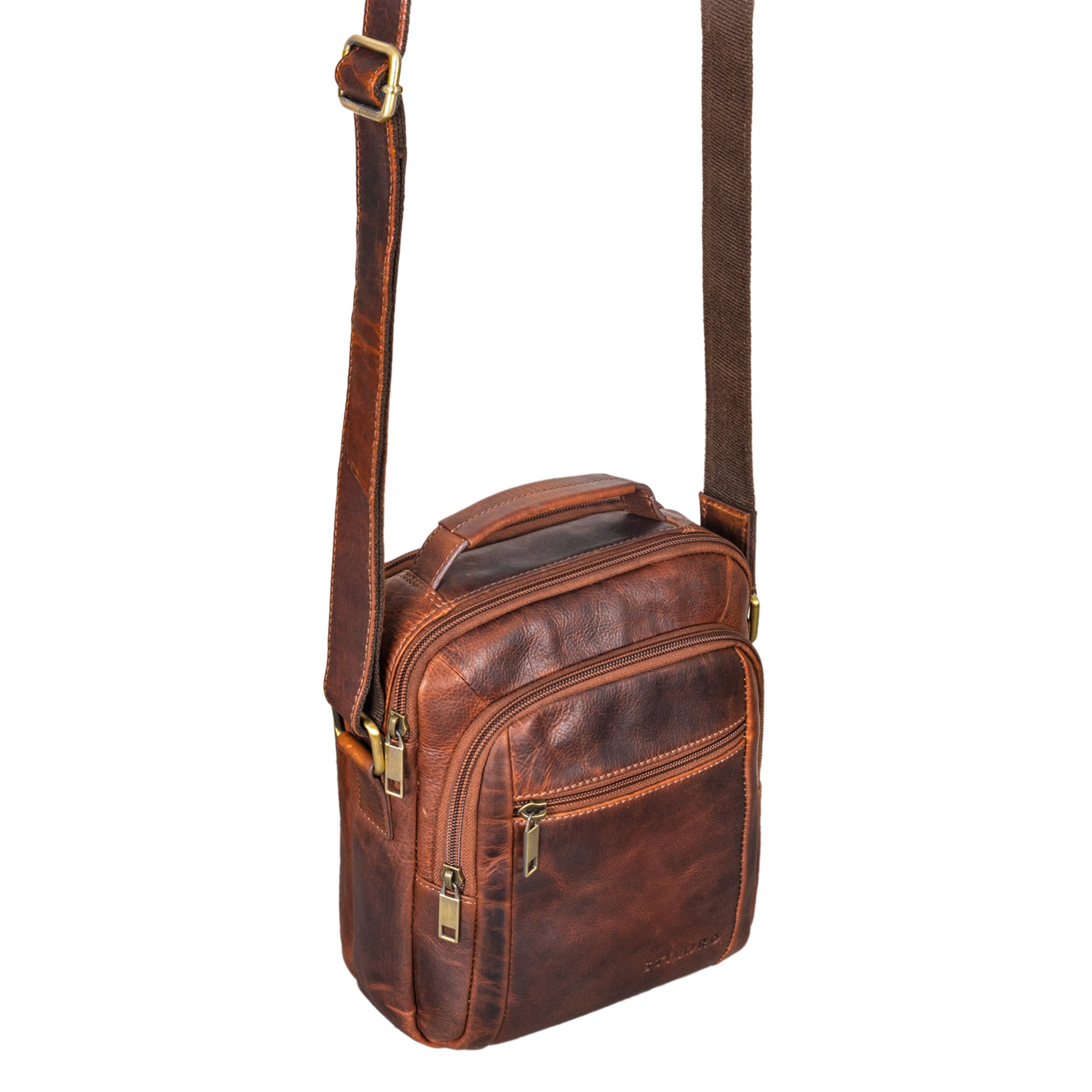 Vintage Bag klein Braun Echtleder