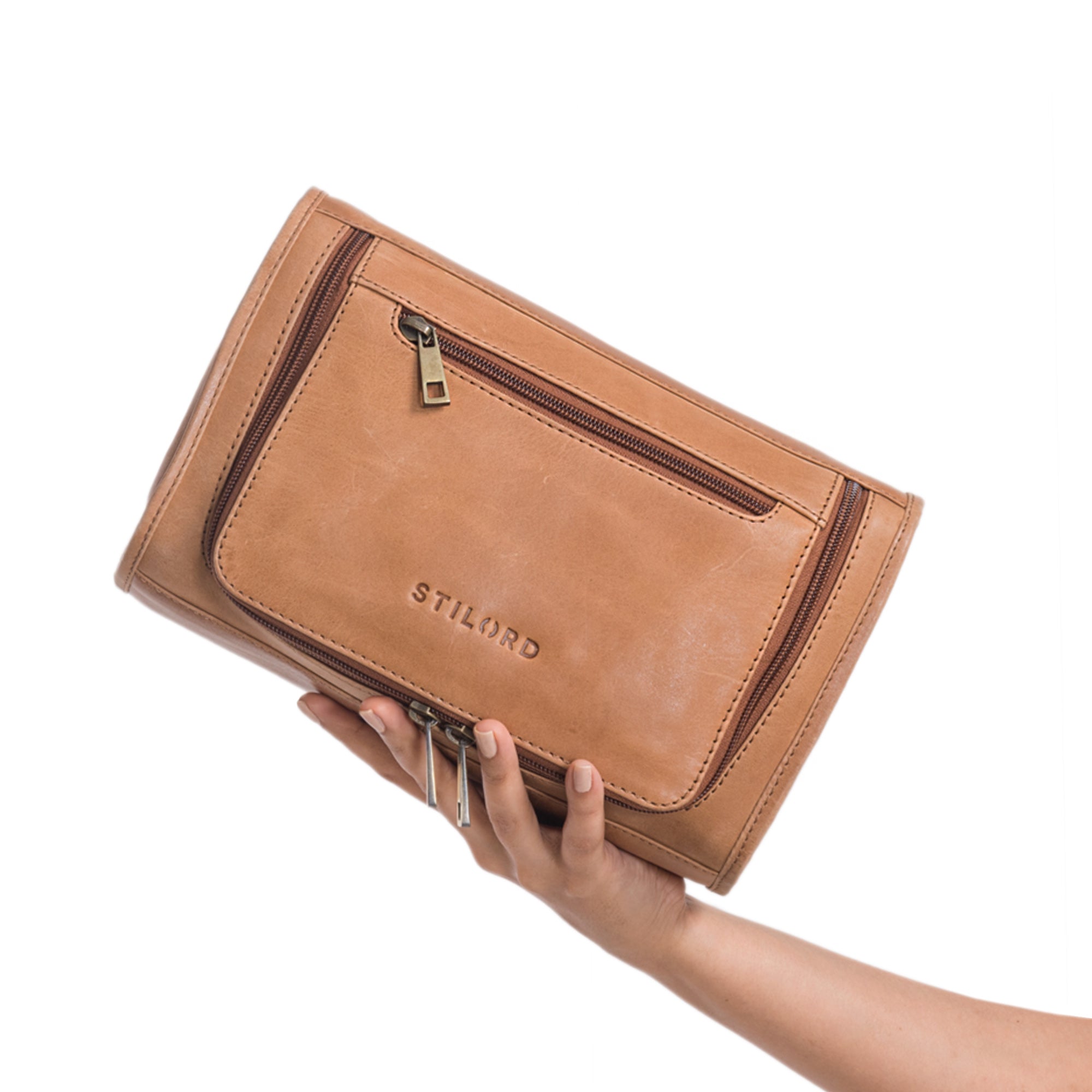 Leder Badetasche für Damen und Herren