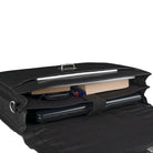 Elegante Ledertasche für die Arbeit Uni Büro Laptoptasche schwarz
