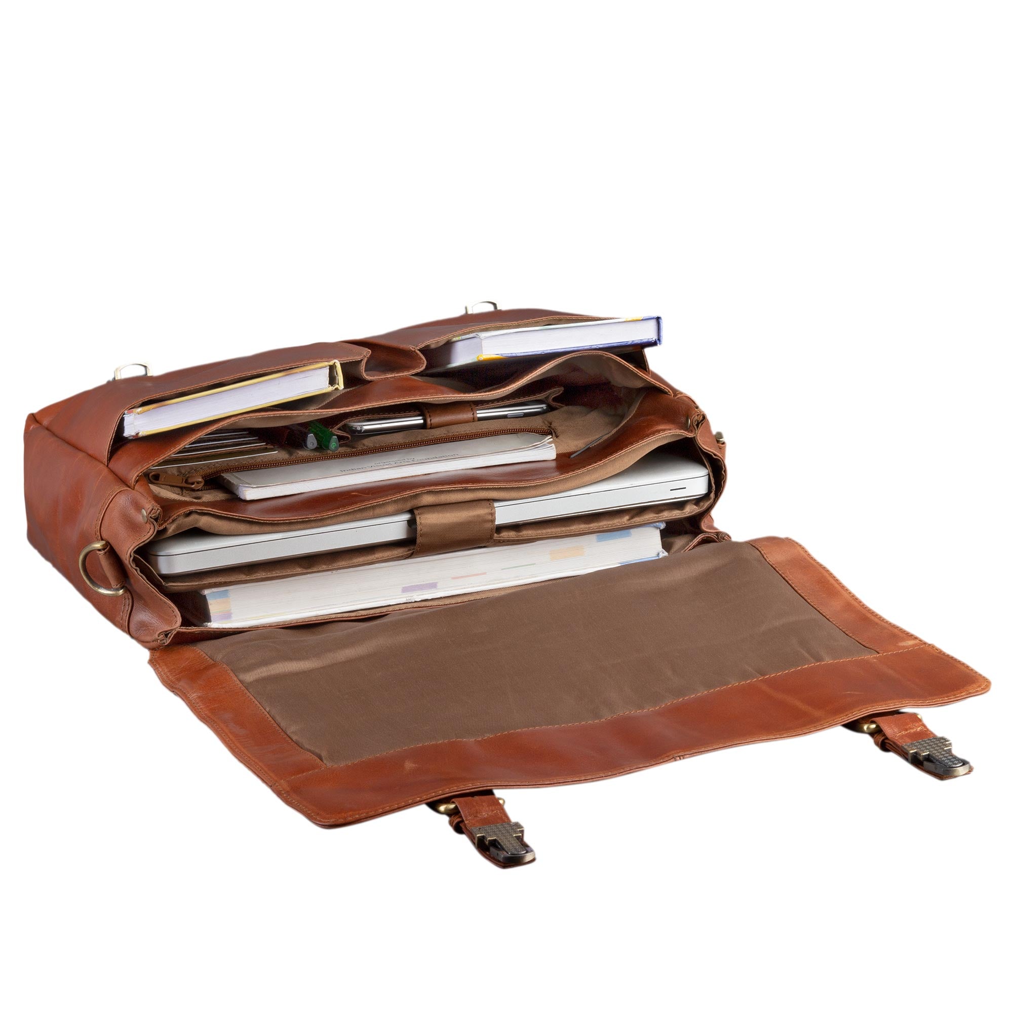 Businesstasche Vintage echtes Leder braun