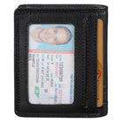 Leder Geldbörse schwarz