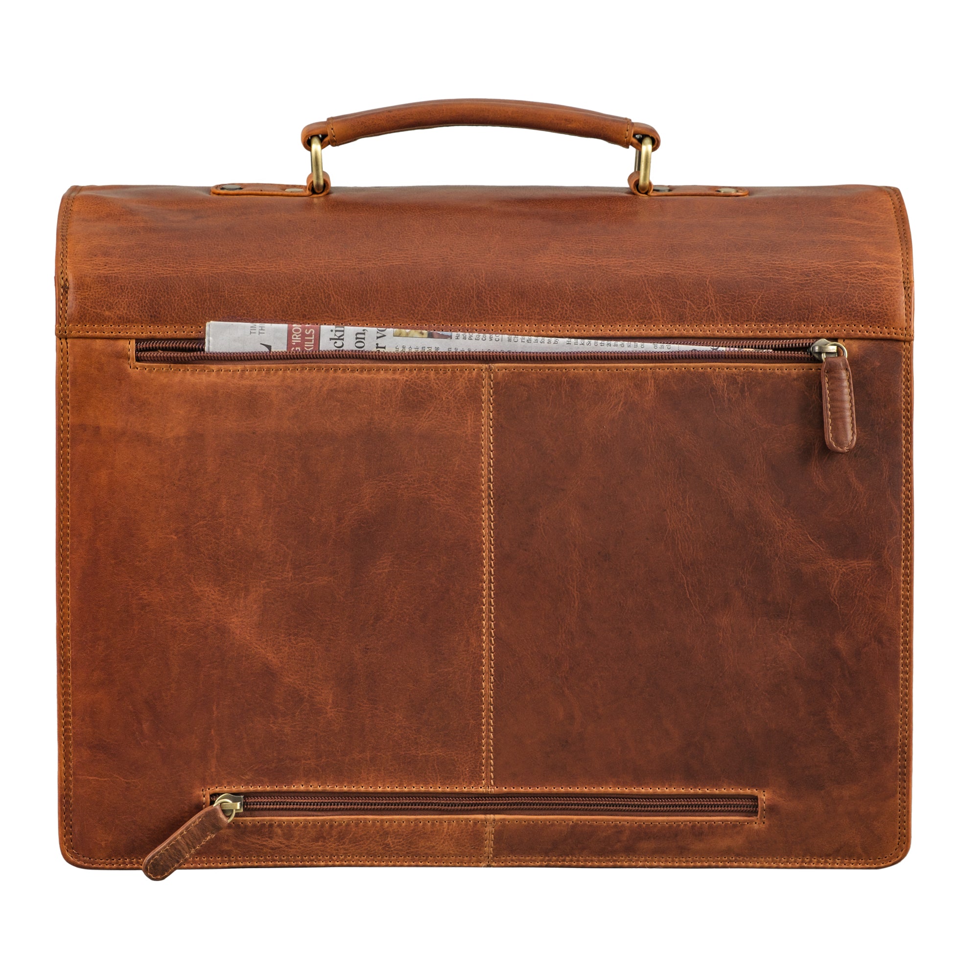 Arbeitstasche Leder braun groß
