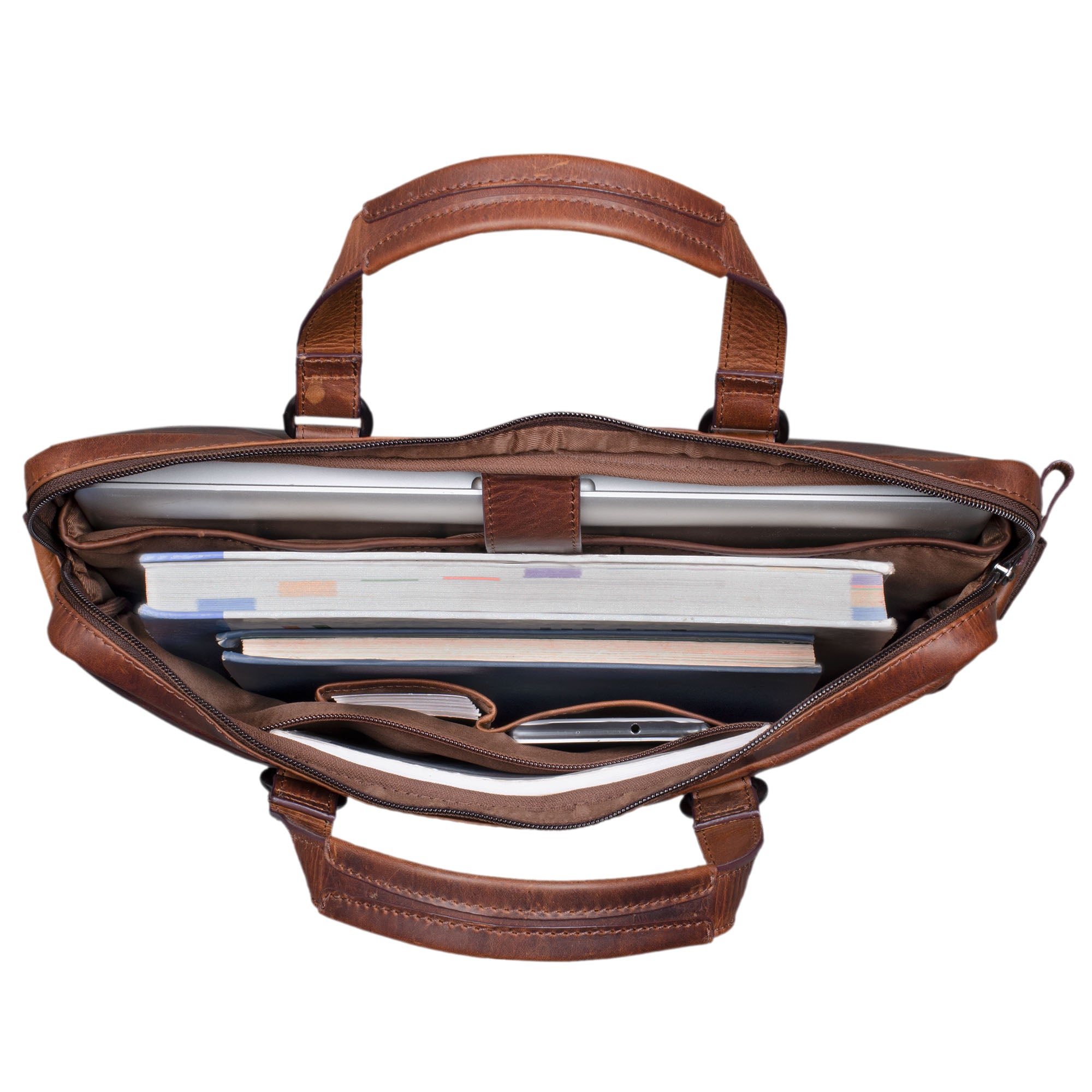 Braune Aktentasche Herren Leder braun