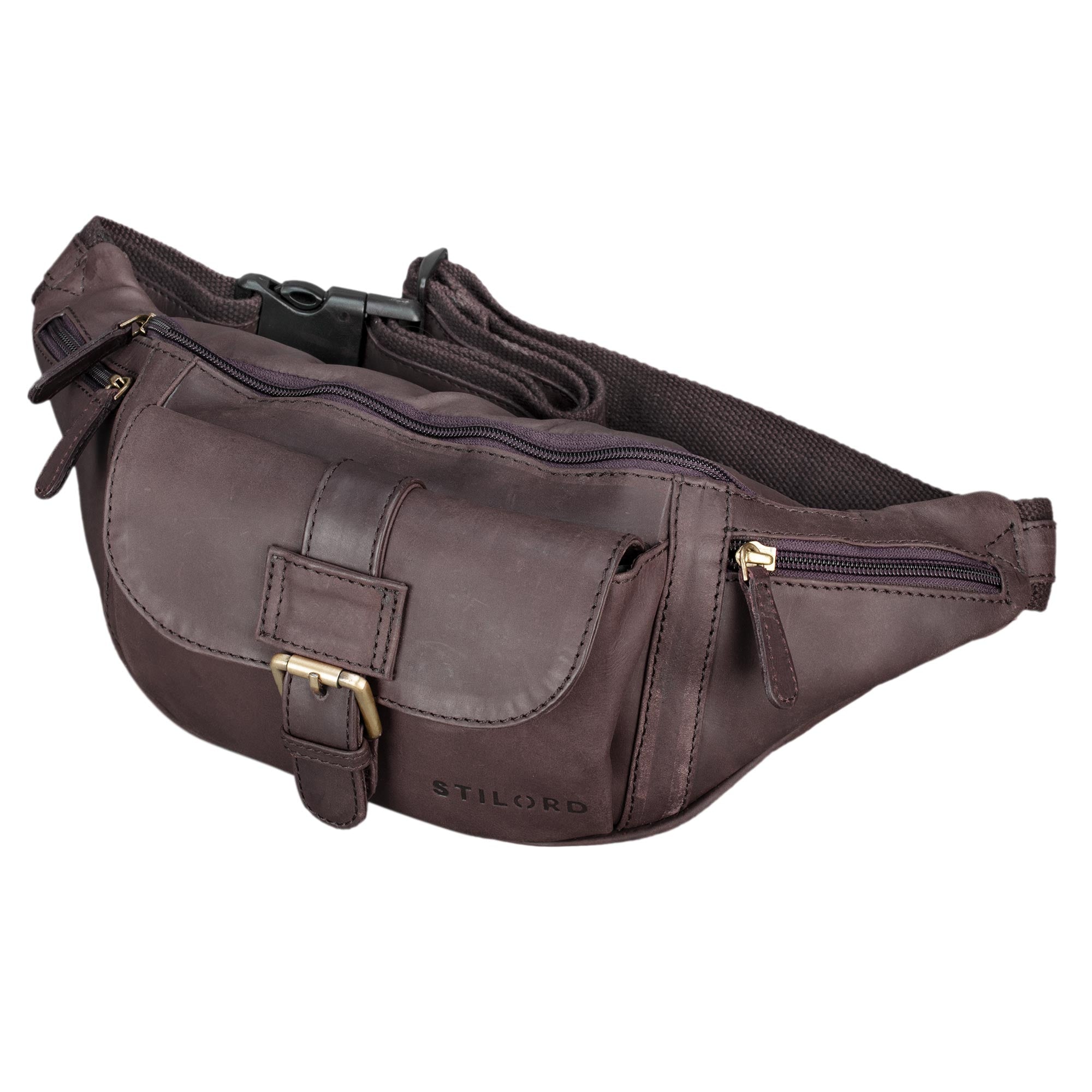 bauchtasche leder damen braun