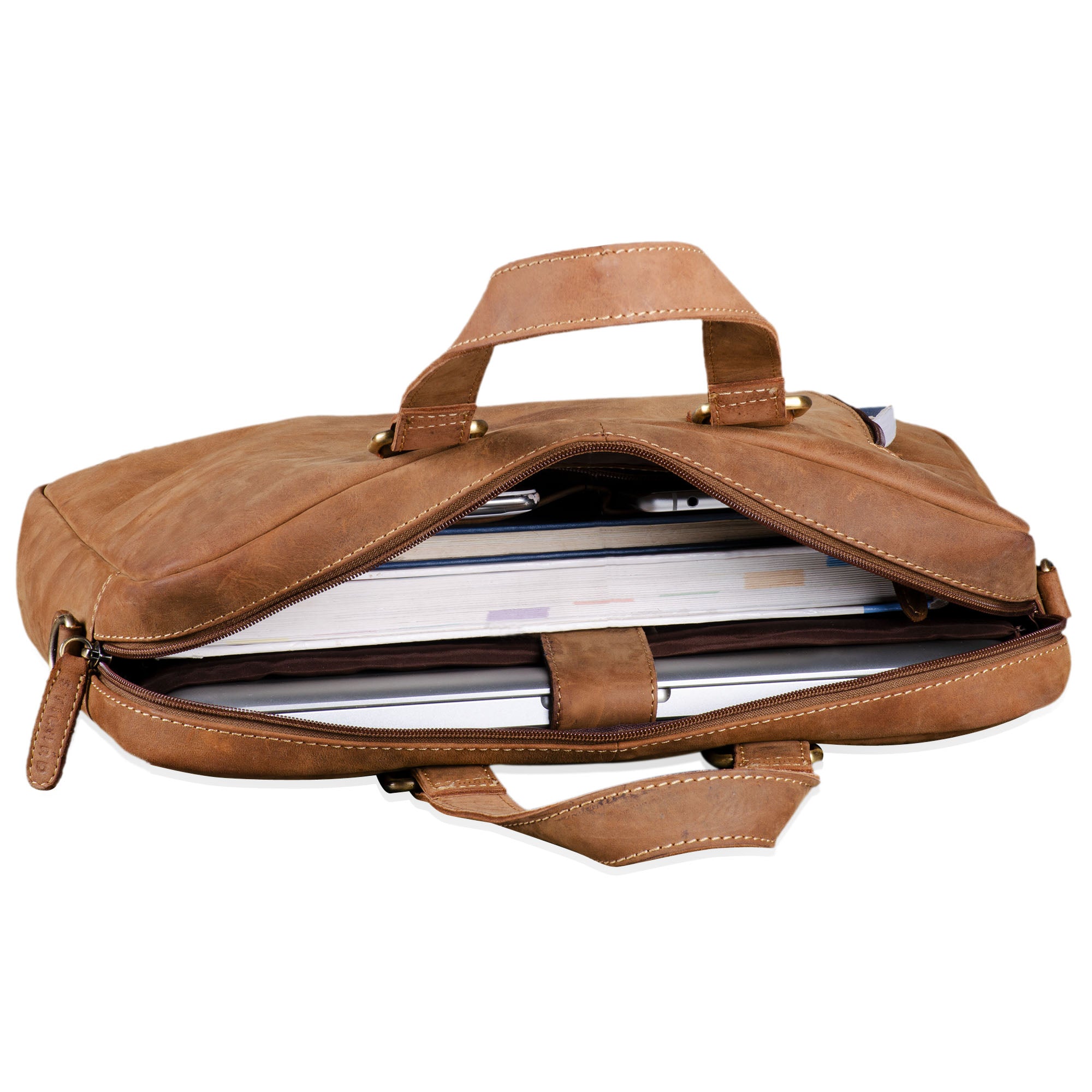 Leder Bürotasche 13,3 Zoll Laptoptasche