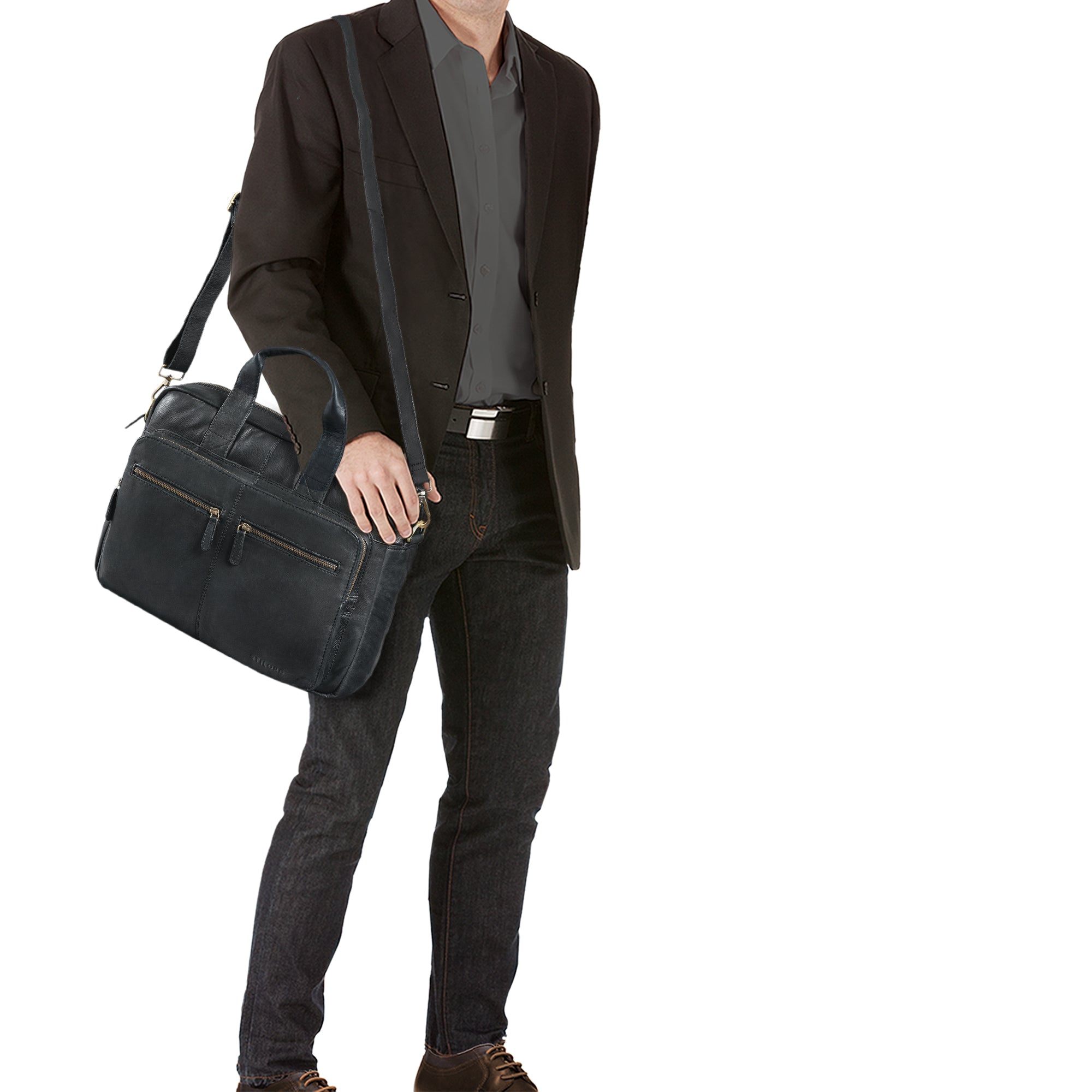 Businesstasche Leder schwarz