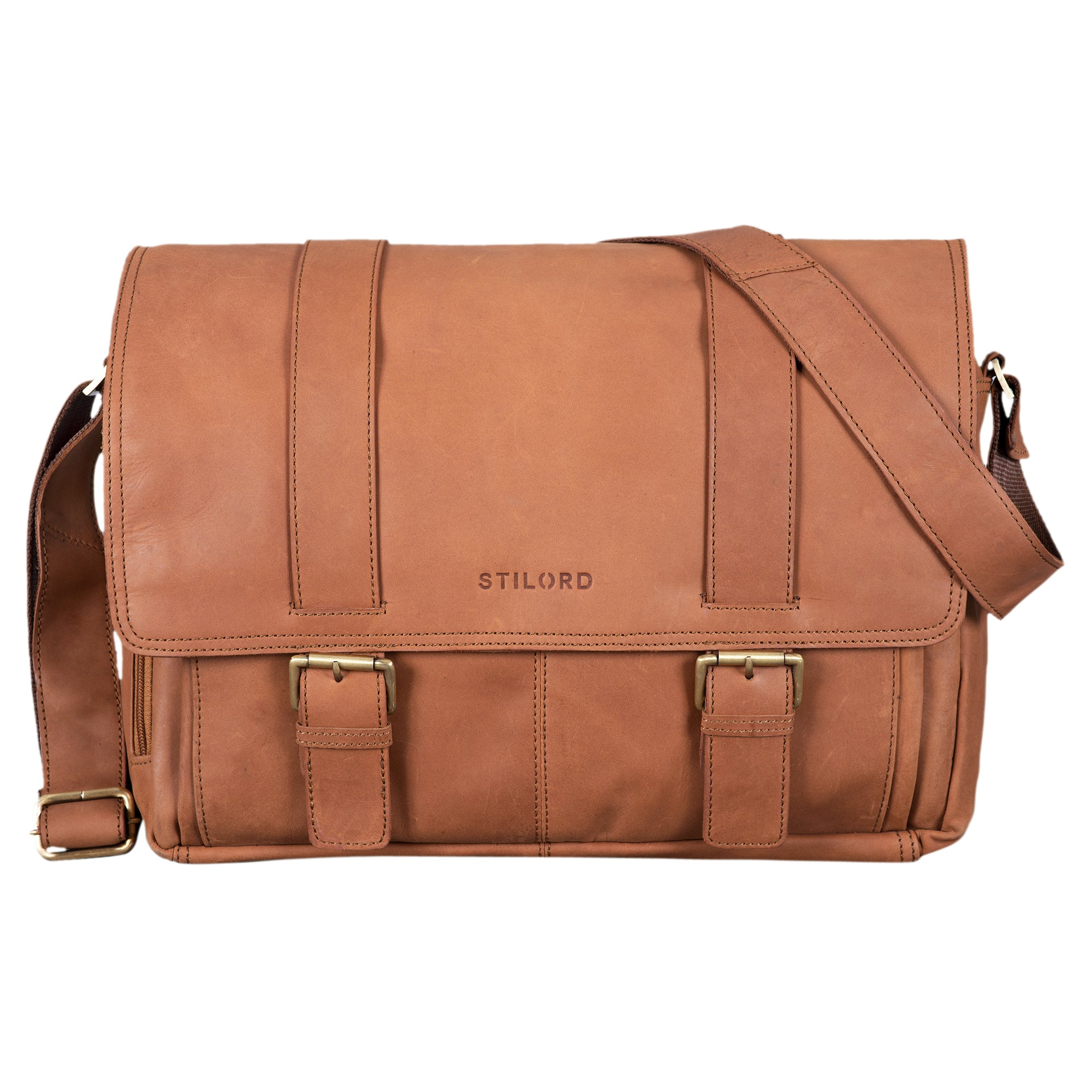 Vintage Messenger Bag Herren echtes Leder