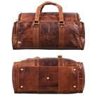 Braune Reisetasche Vintage cognac braun