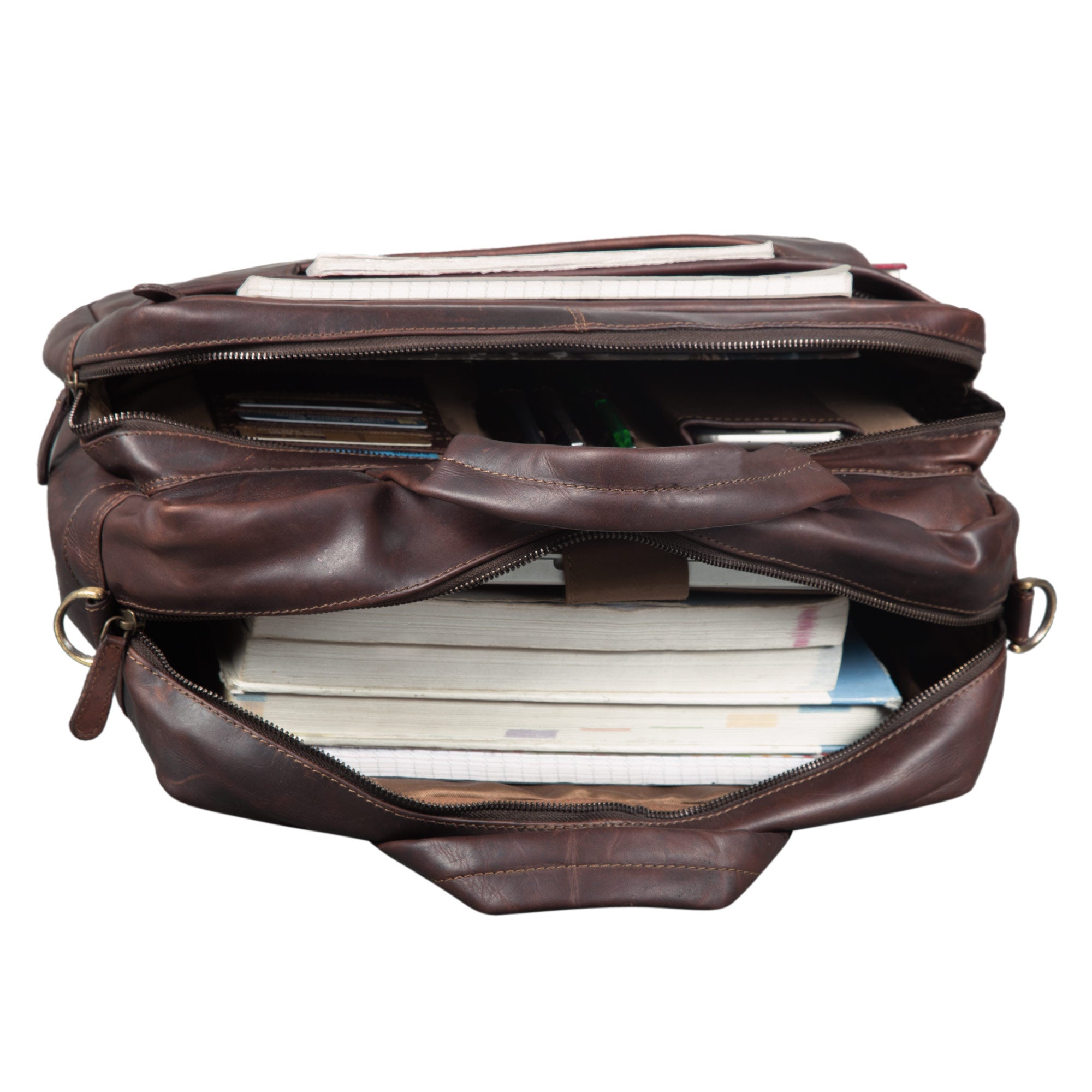 Braune Leder Tasche Vintage