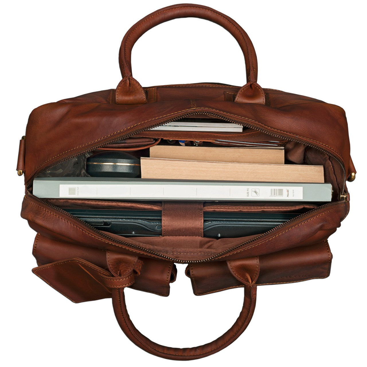 Umhänge Ledertasche XL