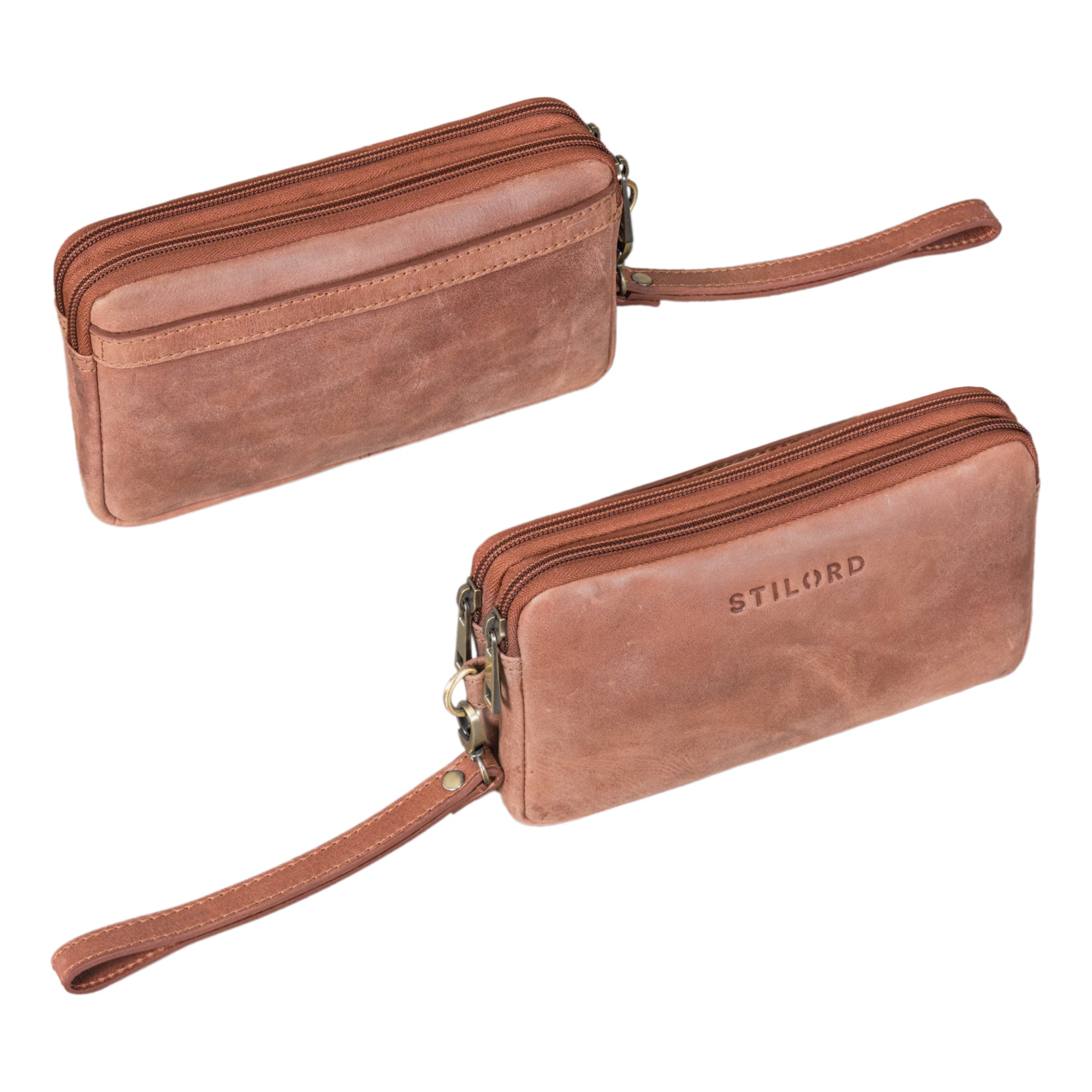 Hochwertige Lederhandgelenktasche