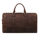 XL Reisetasche Leder dunkelbraun aus der Rückansicht
