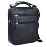 Herrenhandtasche Leder schwarz