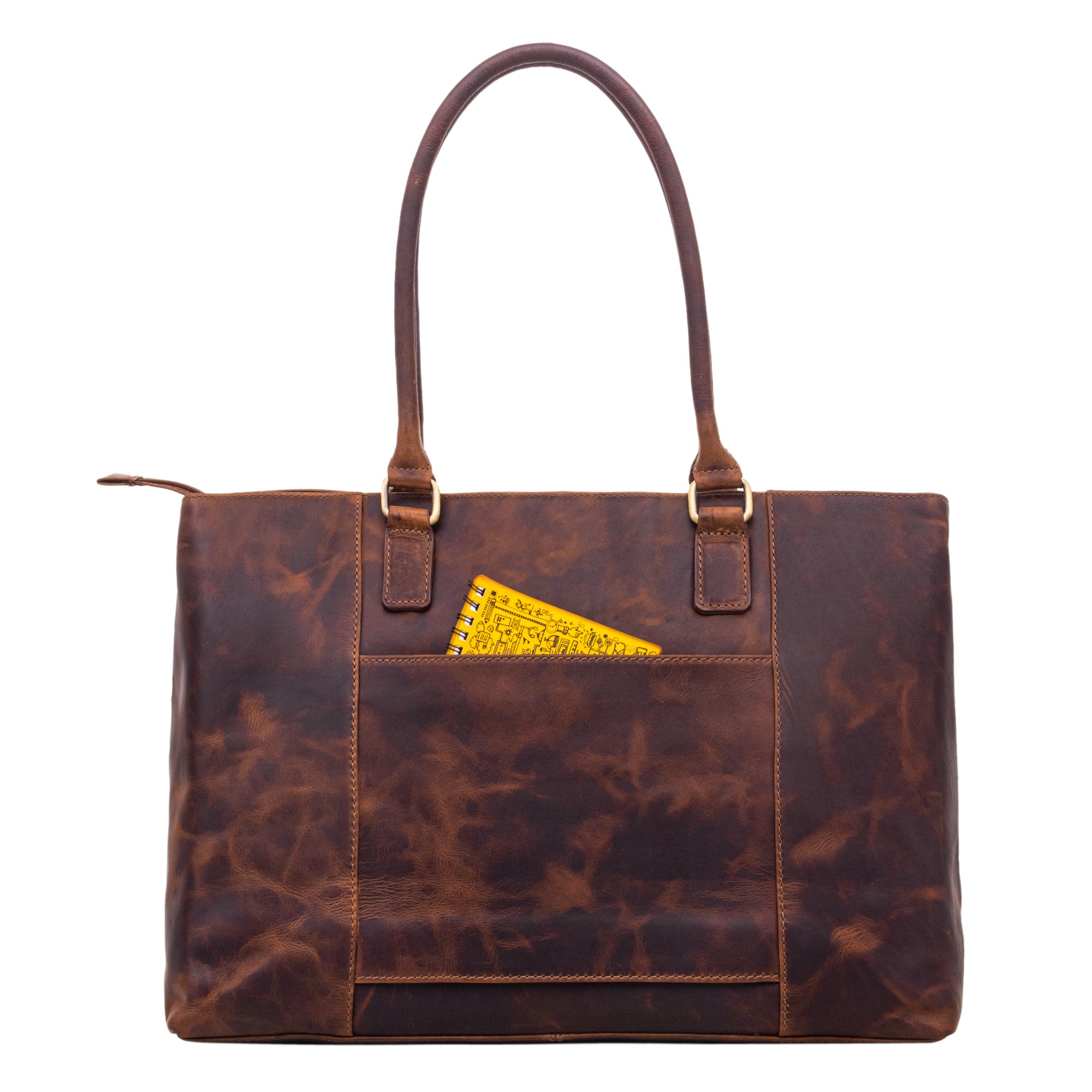 Leder Handtasche groß