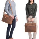 Laptoptasche Leder 15 Zoll Leder braun