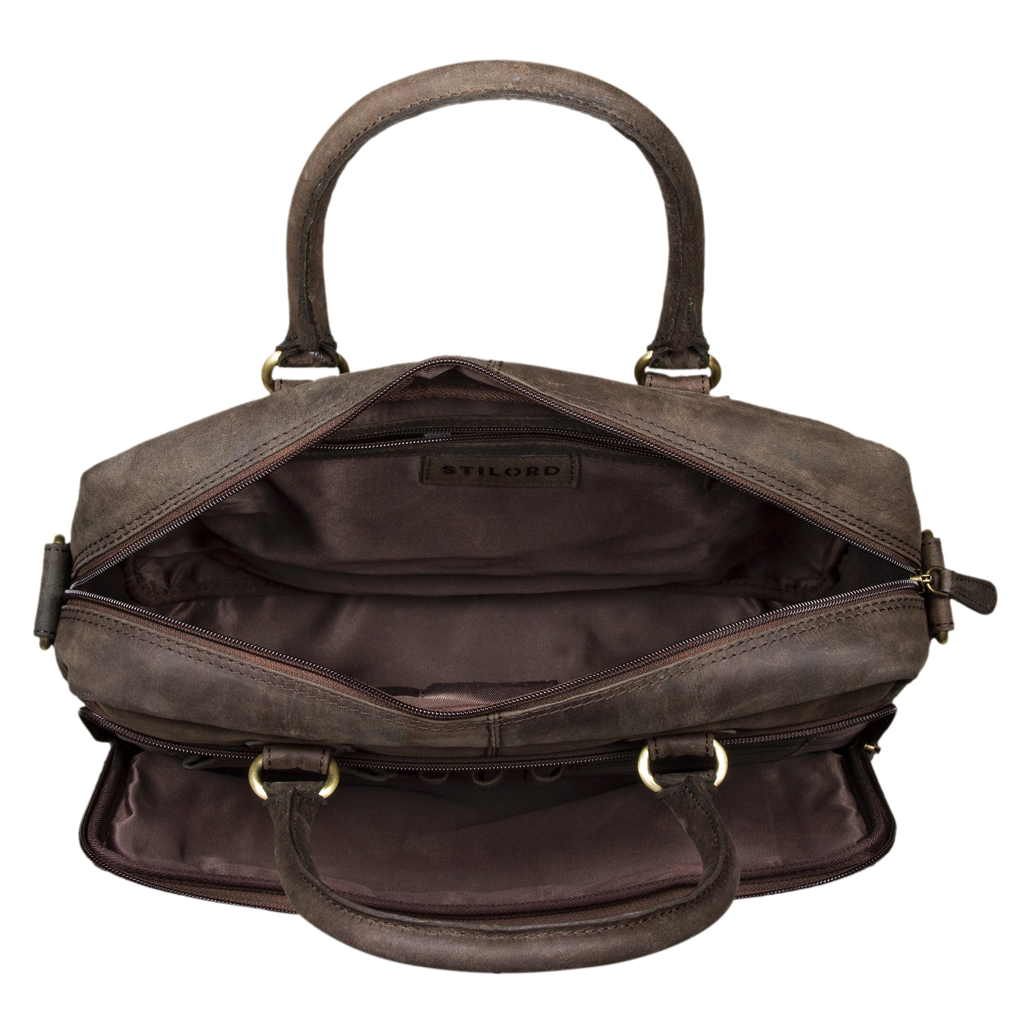Vintage Aktentasche Leder Herren braun