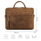 braune Damen Aktentasche Leder
