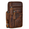 „Asher“ Skórzany Portfel Męski Vintage Saszetka Na Pas Crossbody