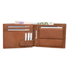 Leder Brieftasche dunkelbraun