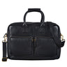 Schwarze Ledertasche Schultertasche Männer Vintage