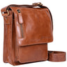"Finn" Mała Torba Męska Na Ramię Skórzana Vintage Messenger 8.4"