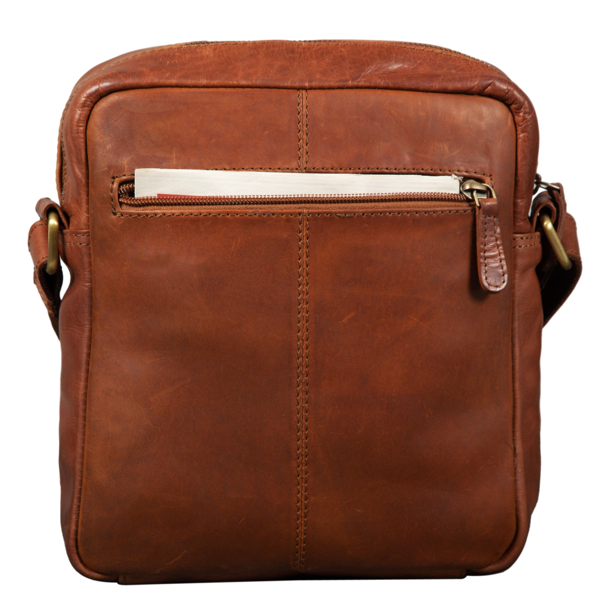 Kleine Herrentasche Ledertasche Braun
