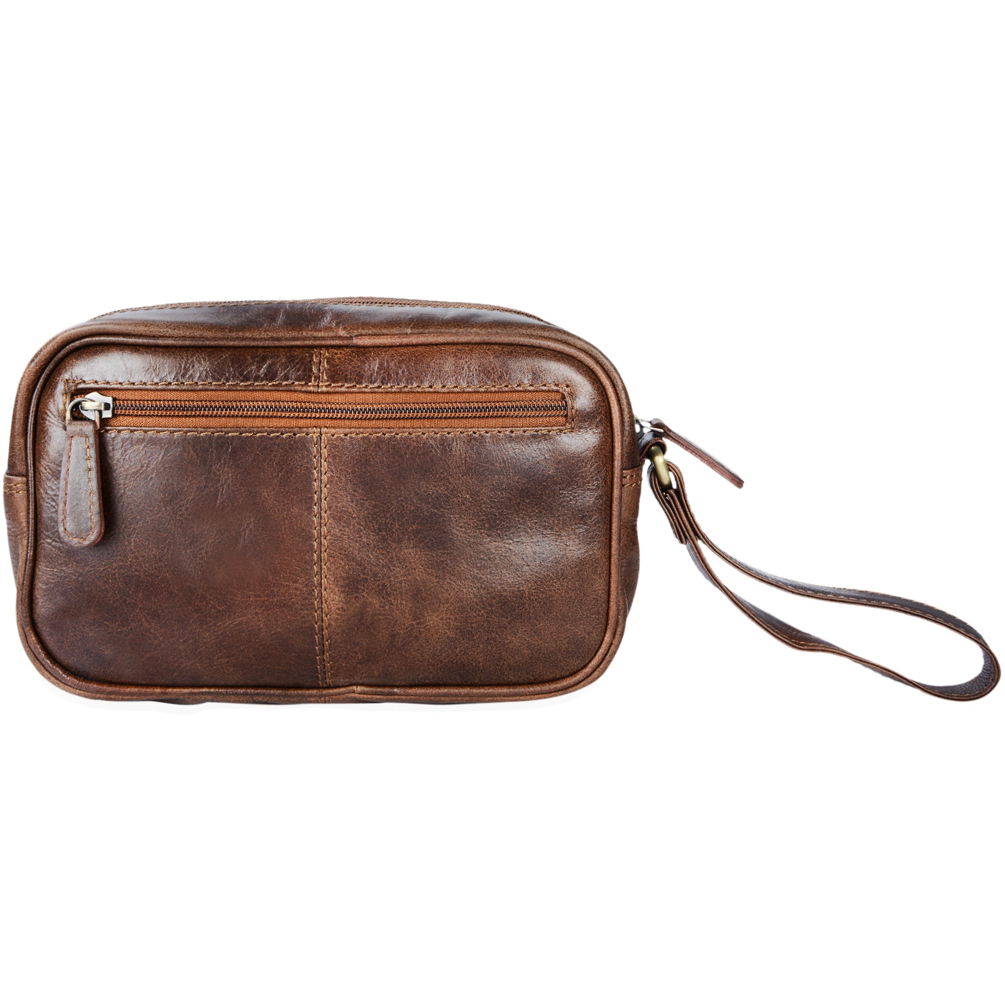 Lederhandtasche antik-braun