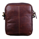 Kleine Echtleder Herrentasche Vintage braun