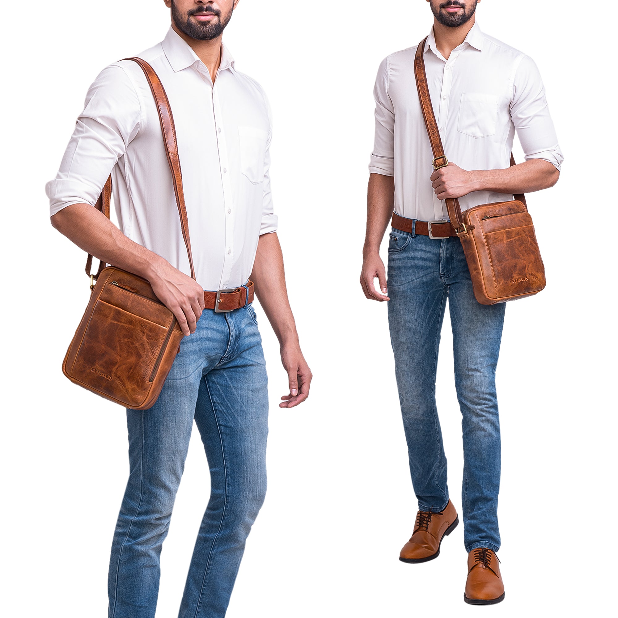 Kleine Herrentasche DIN A5 Vintage