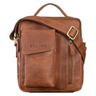 Leder Herrentasche klein braun