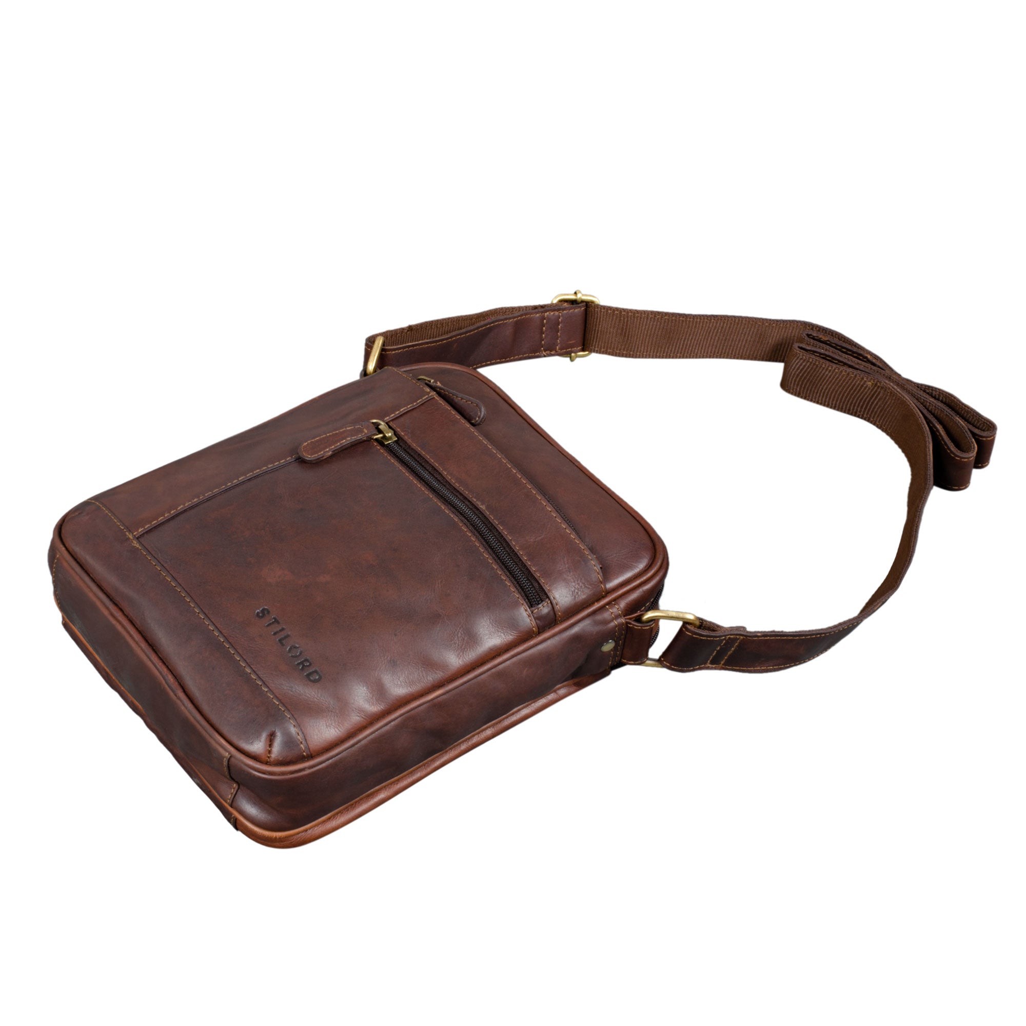 Cross Body Bag Leder braun