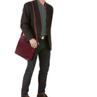 kleine ledertasche herren rot