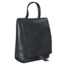 Leder Kulturtasche schwarz