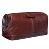 Herren Kulturtasche echtes Leder braun