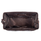 Kleine Kulturtasche Männer leder braun