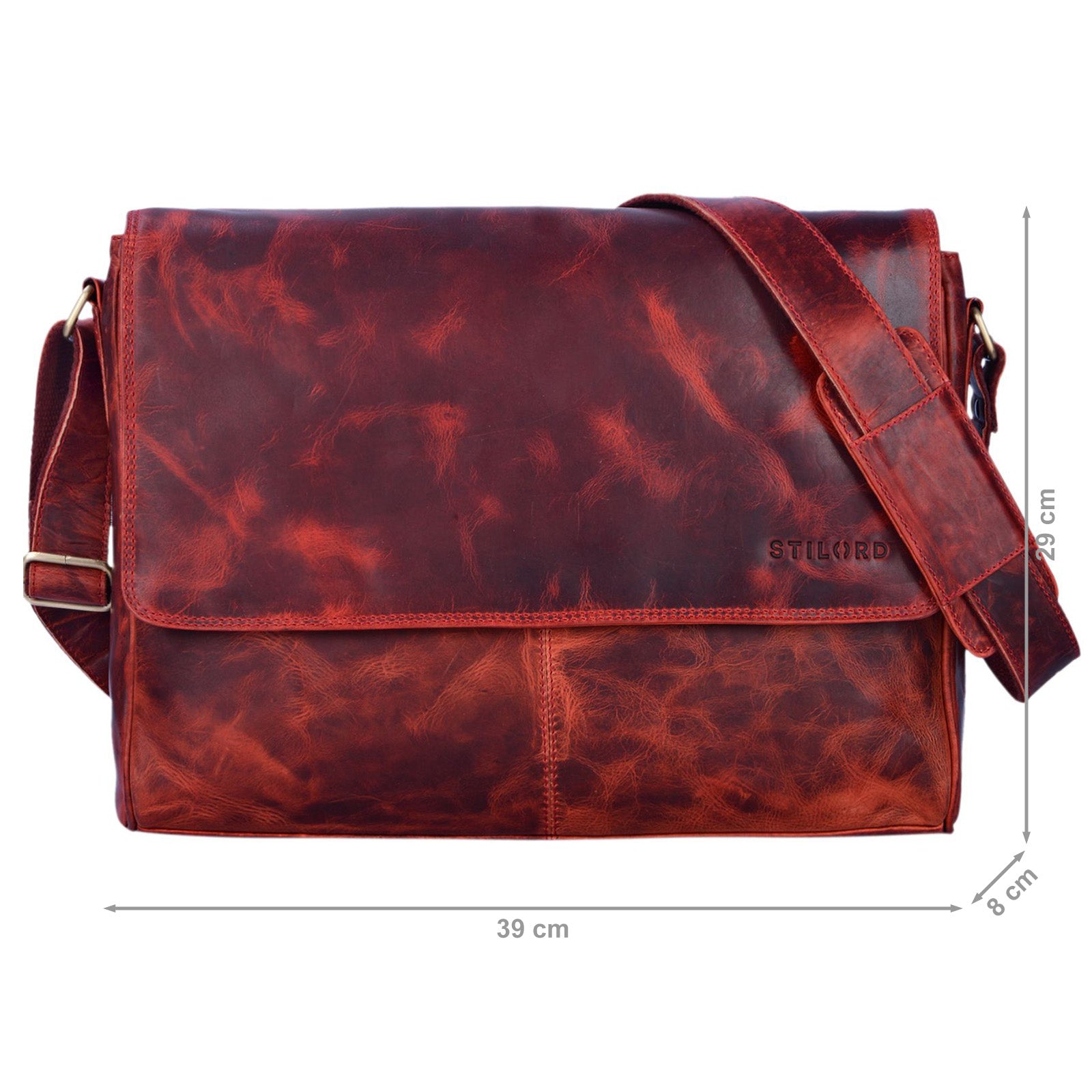15 Zoll Businesstasche Leder Vintage