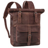 "Herakles" Premium Skórzany Rolltop Plecak 17" na Laptop Duży Vintage