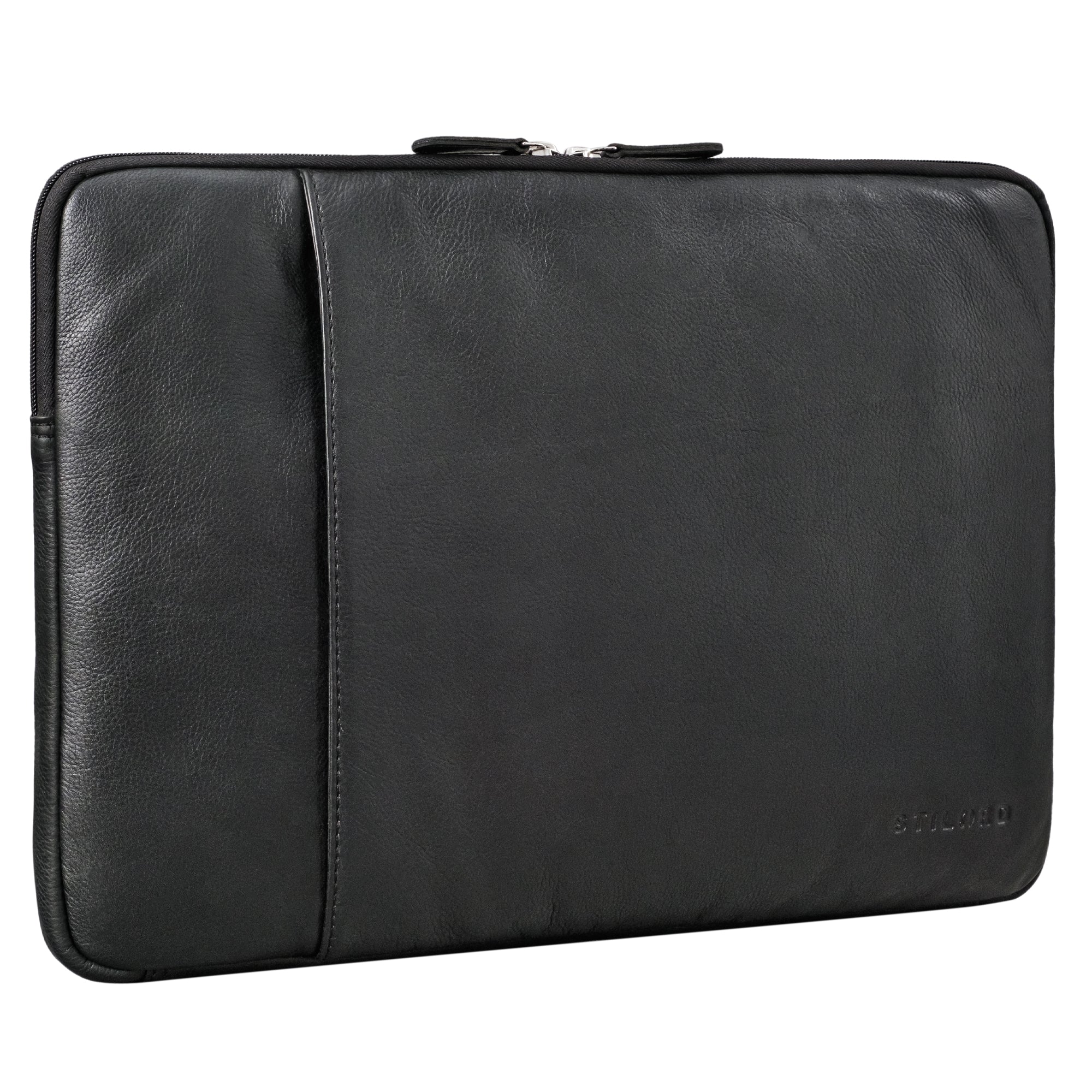 Schwarze Dokumententasche A4 Leder