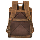 Vintage Arbeitsrucksack Leder braun mit Trolley-Halterung