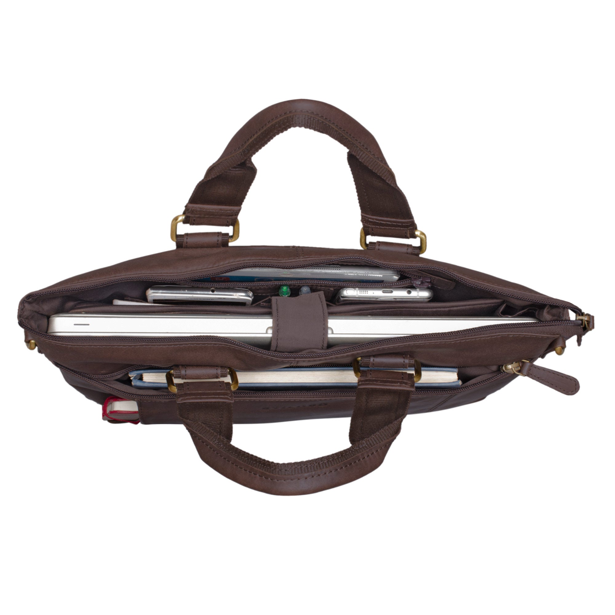 Geschäftsreisetasche elegant Leder braun