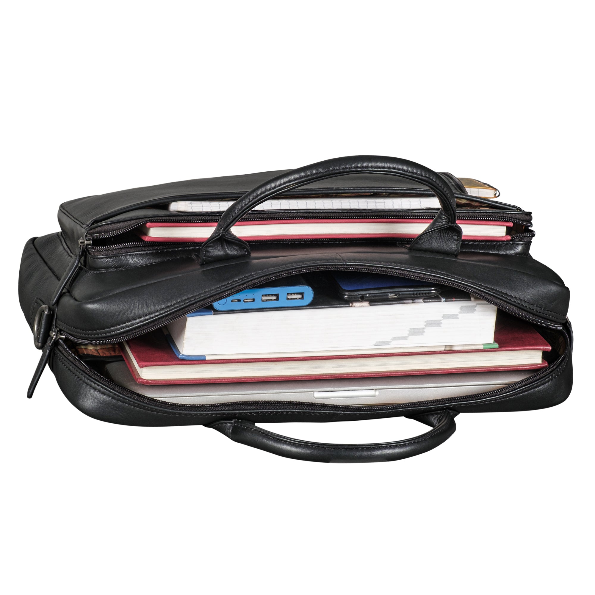 schwarze Laptoptasche Leder Herren